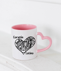 Heart shaped Corazon Latino