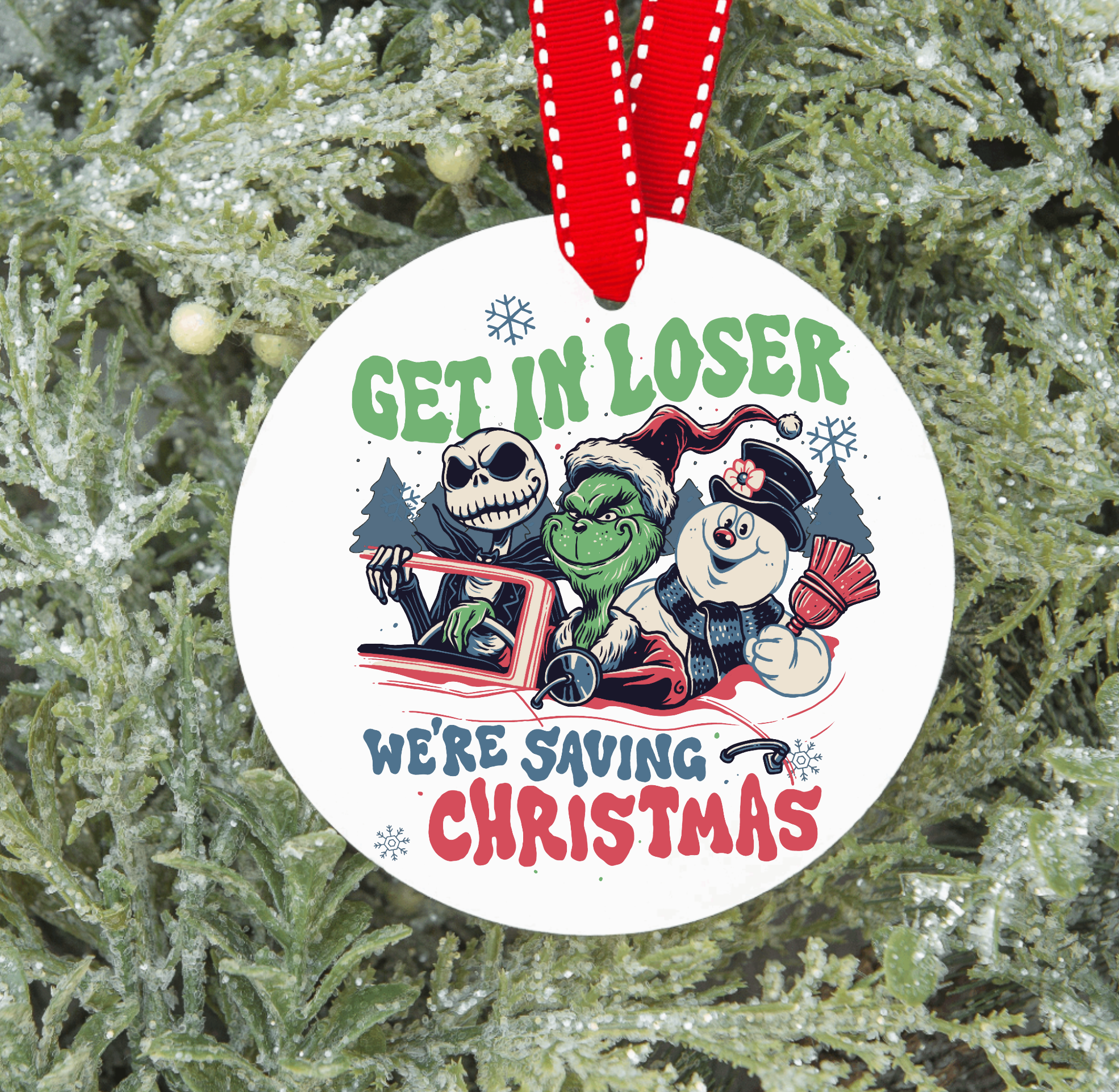 Saving Christmas Ornament